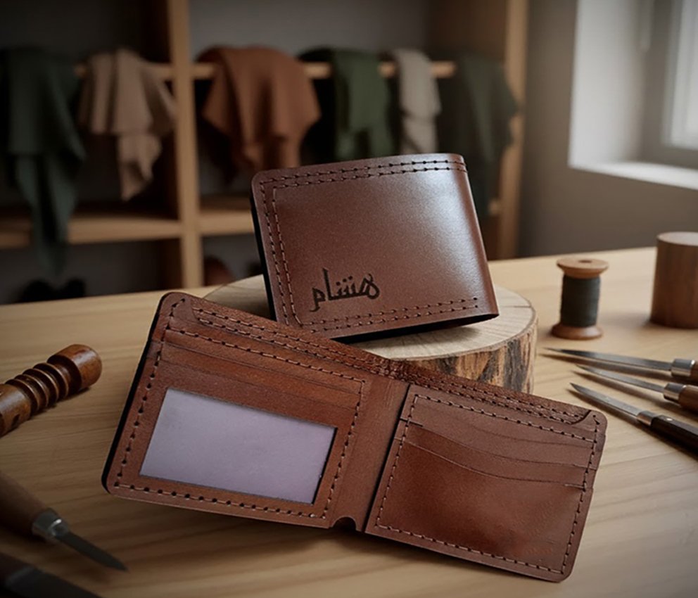 11 محافظ رجالى من الجلد الطبيعى - الصورة 1