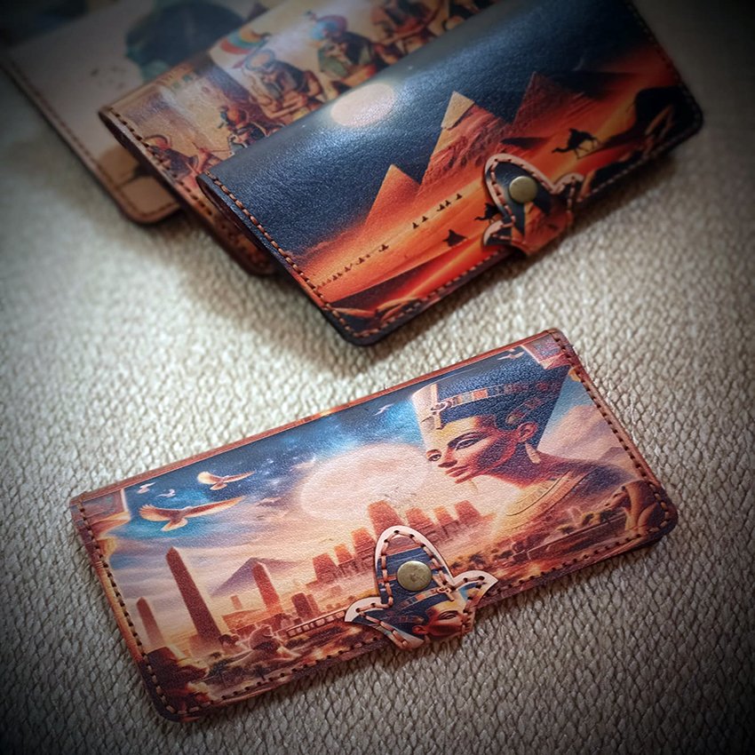 3 بورتفية فرعونى جلد طبيعى - الصورة 1