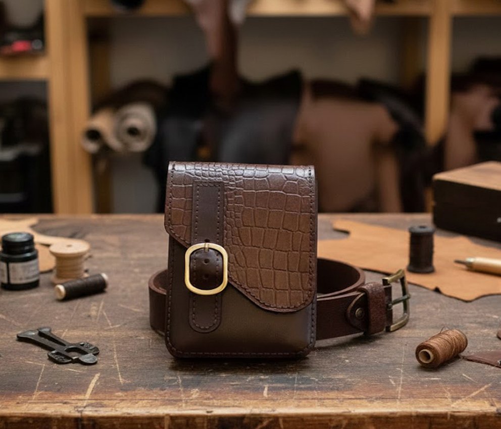 55 شنط رجالى من الجلد الطبيعى - الصورة 1